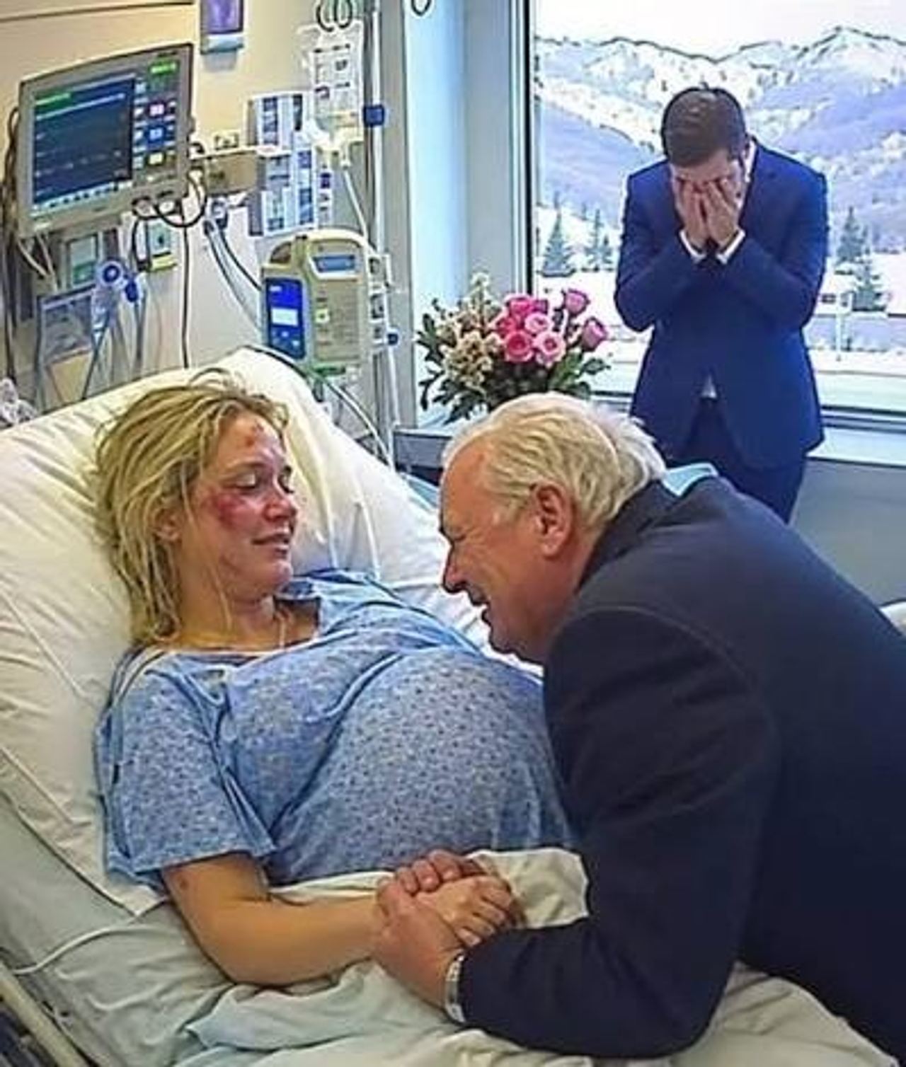 Nine months pregnant, I was pushed from an icy…!