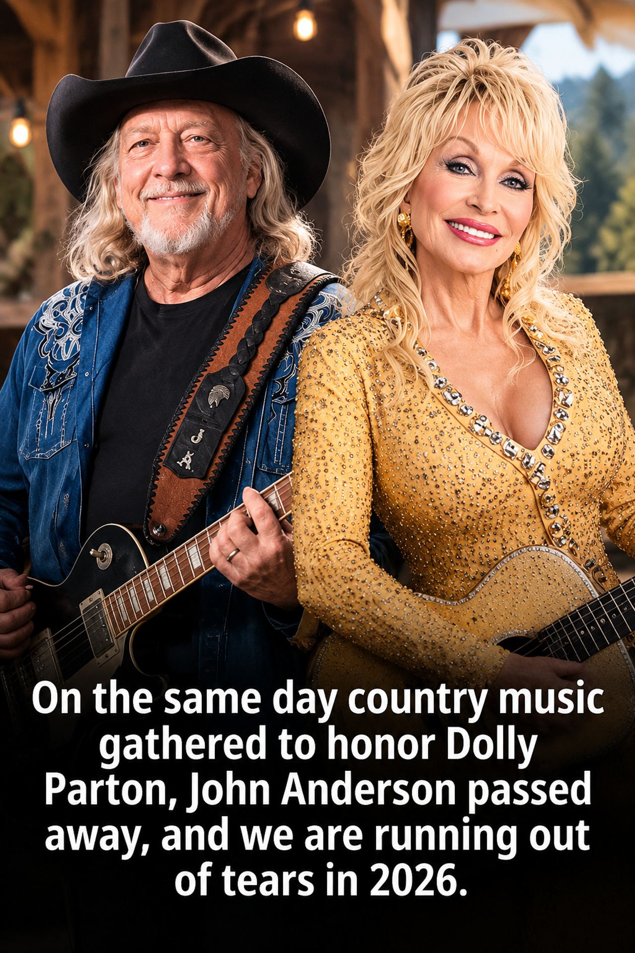 Country music lost John Anderson on October 21, the same date it had reserved for Dolly Pa