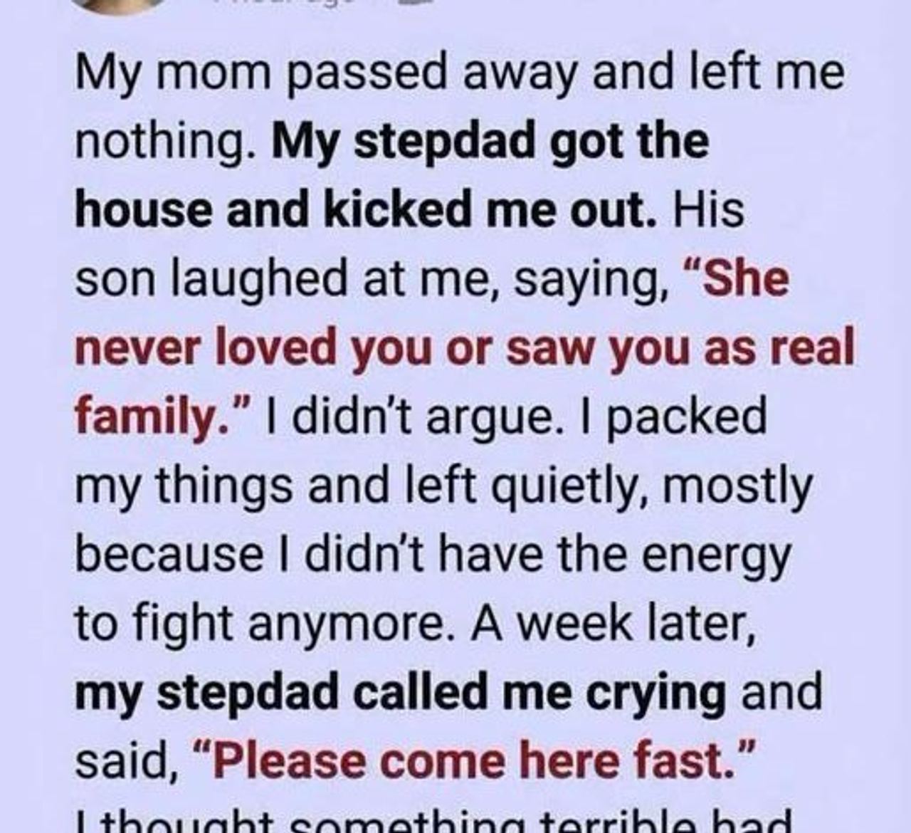 My Mother Left Everything to My Stepfather Until Something Revealed Her Final Secret