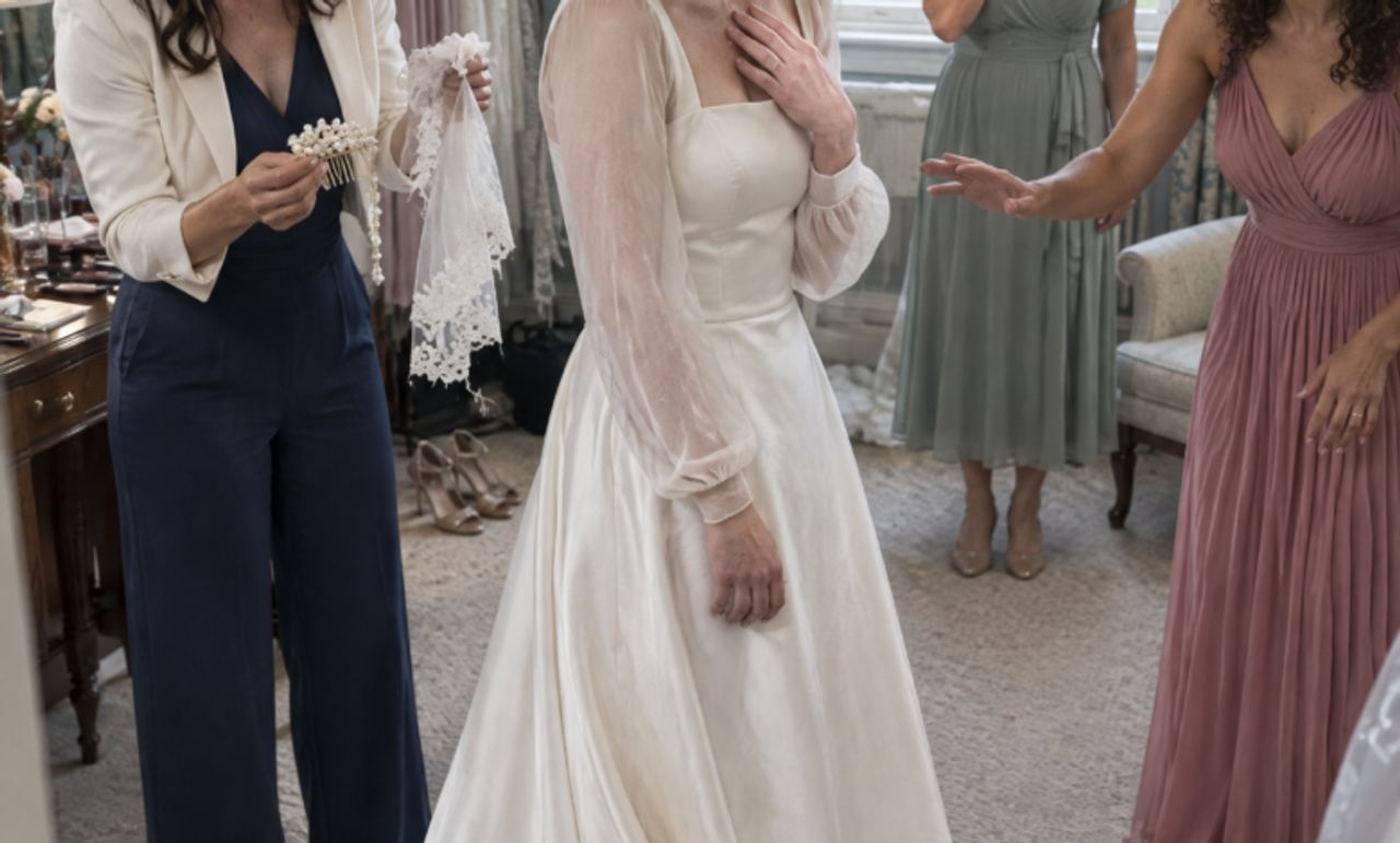 On My Wedding Day, My Sister Spilled Instant Glue All Over My $18,000 Wedding Dress. She Simply Stood There Smiling Whil
