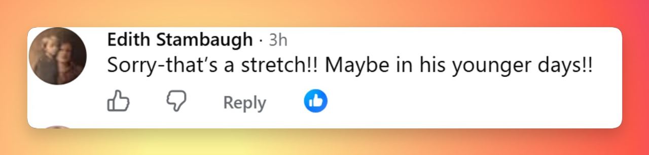 A viewer questions whether the actor deserves the recognition, suggesting his appeal was greater when he was younger. | Source: Facebook/People